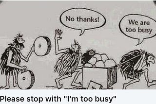 I love being busy.