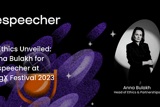 AI Ethics Unveiled: Anna Bulakh for Respeecher at CogX Festival 2023