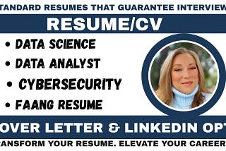 I will craft data analyst, cybersecurity, grc analyst, sap, lead, data science resume