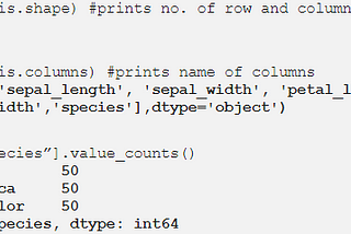 EXPLORATORY DATA ANALYSIS ON IRIS DATASET