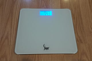 ลดน้ำหนัก วันที่  9 —  ซื้อเครื่องชั่งน้ำหนักเครื่องใหม่