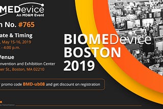 Birk Manufacturing Exhibiting at BIOMEDevice Boston 2019