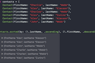 Writing a multi-attribute sort function using KeyPaths