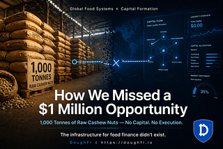 How We Missed a $1 Million USD Opportunity: Capital Formation for Global Food Systems.