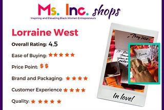 Ms. Inc. Shops: Lorraine West