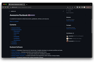 Awesome-runbook, the open-source project for runbook curation