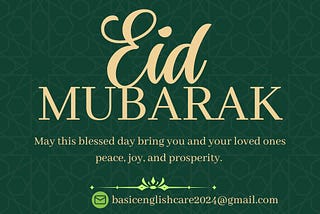 “Eid Mubarak! May this joyous occasion bring you peace, happiness, and endless blessings. May your heart be filled with love, your home with laughter, and your life with prosperity. Let’s celebrate with gratitude and kindness, cherishing moments with family and friends. Wishing you a blessed and memorable Eid!”