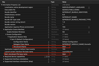 A list of key-value pairs