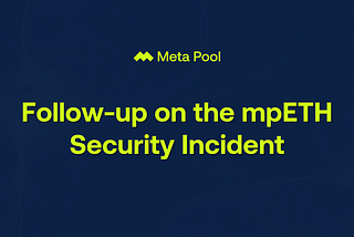 Follow-up on the mpETH Security Incident