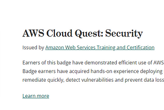 AWS Cloud Quest Security Specialty — Complete Solutions & Write-Up