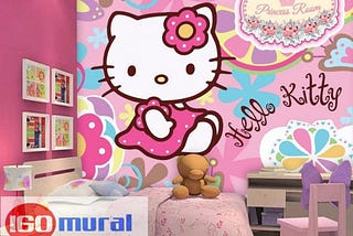 0856–850–3437 Lukisan Dinding Hello Kitty Jasa Lukis Dinding di Kalimantan