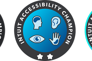 Intuit’s Accessibility Champion badges