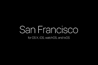 애플의 샌프란시스코 서체에 대한 쉬운 이해