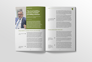 ‘The trust building industry includes providing criticism’