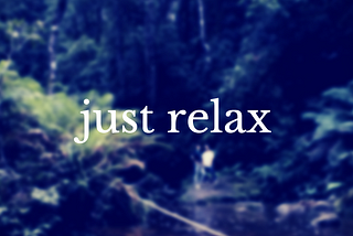 “Just relax” doesn’t work, and other thoughts for World Mental Health Day.
