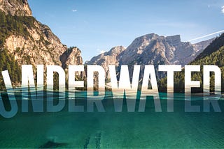 How to create underwater text effect In Pixlr