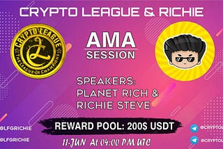 Crypto League AMA Featuring Richie (June 11, 2021).