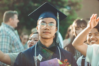 Student graduating