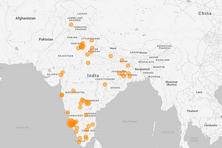 Plot your data on Any Map/India Map in Google Data Studio for reports !