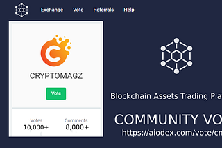 COMMUNITY VOTING AIODEX.COM