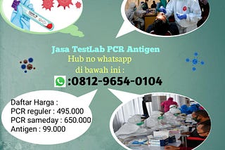 AKURAT.! Wa 0812-9654-0104 Kartu Lab Tes PCR Antigen Kemenkes Di Ciawi