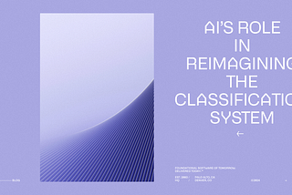 AI’s Role in Reimagining the Classification System