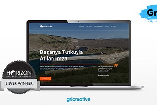 Ata Holding için geliştirdiğimiz web sitesi Silver Award sahibi