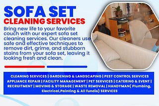 Sofa Cleaning Services in Nairobi
