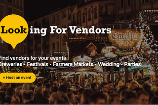 looking for vendors page at https://popping.live/looking_for_vendors