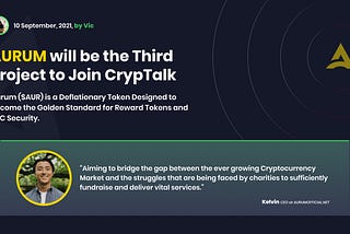 AURUM will be the Third
Project to Join CrypTalk APP