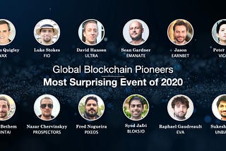 Global Blockchain Pioneers on The Most Suprising Event of 2020