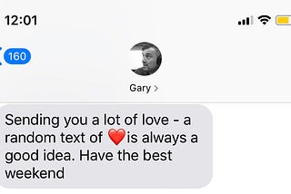 Text Gary V sent me