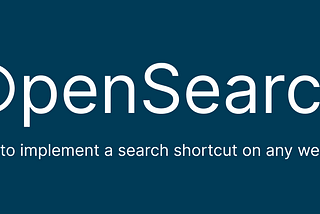 How to implement a search shortcut (OpenSearch) on any website