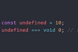 In JavaScript, is undefined actually undefined?
