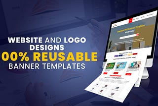 Website and Logo designs — 100% reusable banner templates Digitalposh