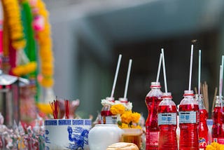 Funfact: Why do Thai people offer Strawberry Fanta to Gods?