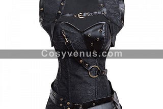 Steampunk Floral PVC Corset Fancy Lingerie