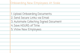 Onboarding at Scale
