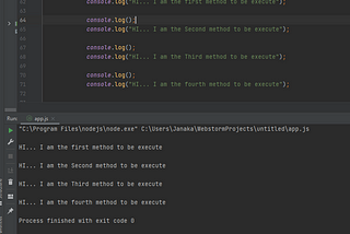 Definition of Synchronous and Asynchronous using javascript example