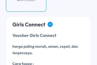Top Up Girls Connect Murah via Pulsa