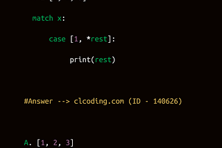 Python Coding Challenge — Question with Answer (ID -140626)
