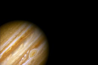 The planet Jupiter as seen from the Hubble Telescope