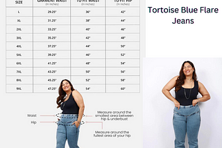 Tortoise Blue Flare Jeans