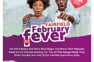 WIN A WEEKEND GETAWAY FOR TWO AT THE GEORGE HOTEL, LAGOS WITH OUR FEBRUARY FEVER 2.0 PROMO