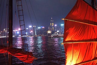 Scenic view of Hong Kong.