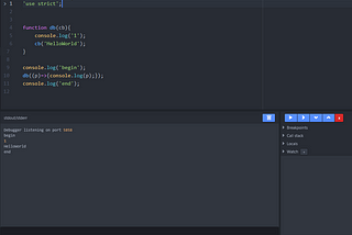 debug node in ATOM