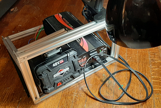 DIY appliance backup power from repurposed 48v power tools.