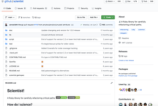 a Repository with a README taking from the GitHub Docs