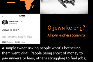 The tweet that revealed African kindness to the world
