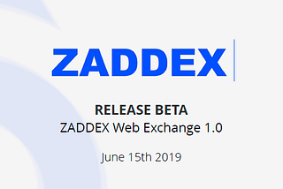 Zaddex is fast news…